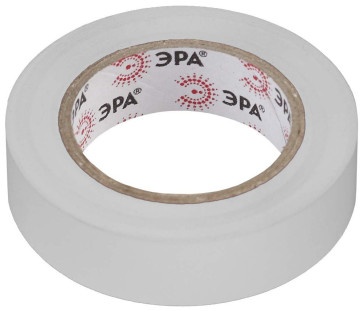 Изолента 15м х 10м ПВХ белая ЭРА