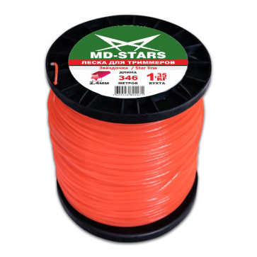 Леска для триммера ф3,0мм х 222м STAR LINE (звездочка) "МD-STARS
