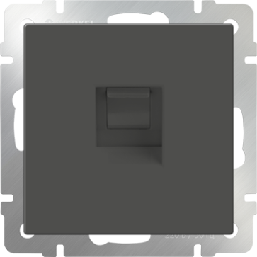 Розетка телефон.RJ-11 серо-коричнев. WERKEL