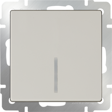 Выключатель 1 клавиш.слонов.кость с подсветкой WERKEL