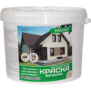 Краска ВД Фасадная 1,4 кг Эмальер