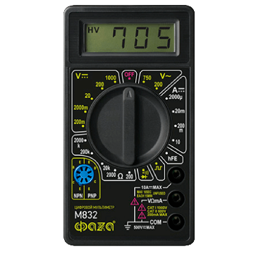Мультиметр M832 ФАЗА