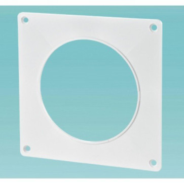 Накладка торцевая 150х150 для воздуховода D100 ПВХ 10НКП