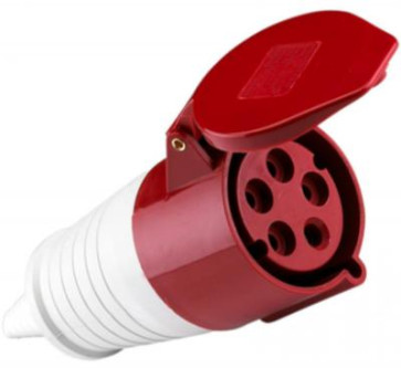 Розетка 215 3Р+РЕ +N 16А 380В IP44