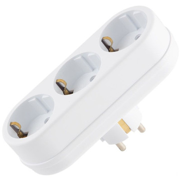 Сет. разветвитель ТОКЕР 3L3 16 A плоский