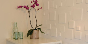 3D Эко панель Squares, 500x500 мм. (неокраш.)