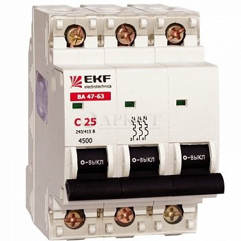 Автомат ЭКФ 40А 3-п