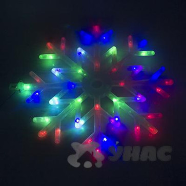 Гирлянда панно LED ZL-26А снежинка мульт. (нал)