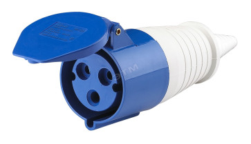 Розетка 213 2Р+РЕ 16А 220В IP44