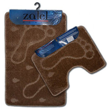 Набор ковриков для ванны 2шт ZALEL 55*90 коричневый