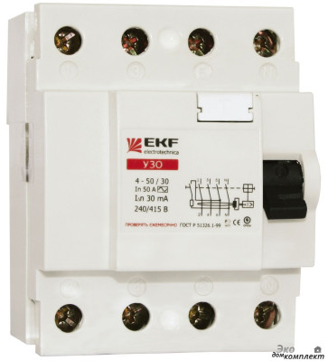 Автомат ЭКФ 40А 4-п
