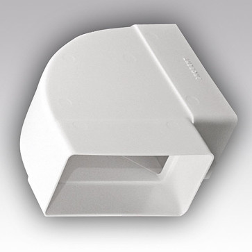 Колено горизонтальное угол 90 60х120 ПВХ 612КГП