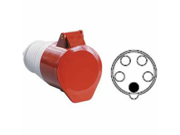 Розетка 225 3Р+NT+N 32А 380В IP44