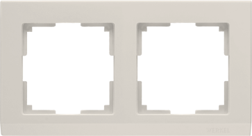 Рамка на 2 поста слонов. кость. WERKEL Stark