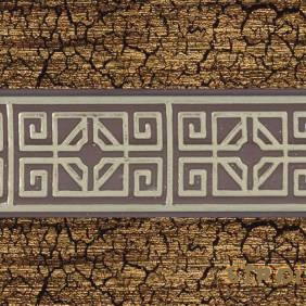 Венеция карниз 3-х рядный 3,6 м, старое золото на темном