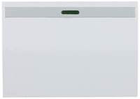 Выкл. 1кл. проход. с подсв. белый ЭФФЕКТ