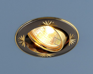 Св. глн. Электростандарт 104A MR16 GU/GD черный/золото