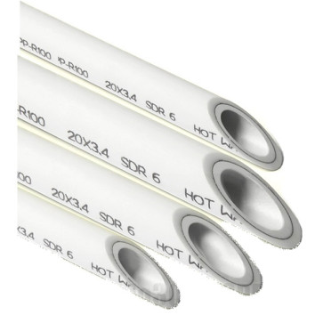 Труба 20*3, 4 PN20 (армир. внутреннее) DUO SDR 6 PRO AQUA БЕЛЫЙ