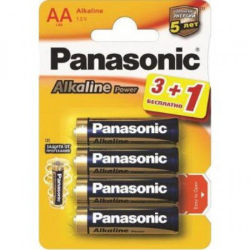 Элемент питания Panasonic LR6 Alkaline BL4 (Angry Bids) 