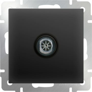 Розетка ТВ оконечная. черн/матовая WERKEL