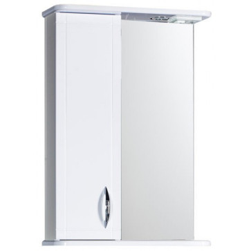 Зеркало-шкаф "Мальта-60" белое правое ЗМ60БЛ 600х722х190