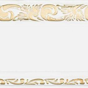 Карниз "Олимп" 3-х рядный с поворотами 2,4 м белый глянец золото