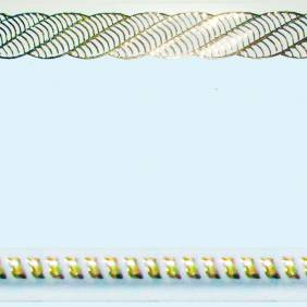 Карниз Византия 2,4 м белый глянец золото