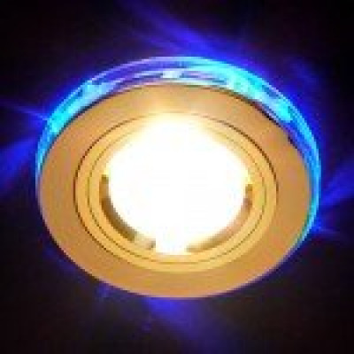 Св. глн. Электростандарт 2060/2 (SL7-LED/BL) SC золот/синяя подсветка МR16