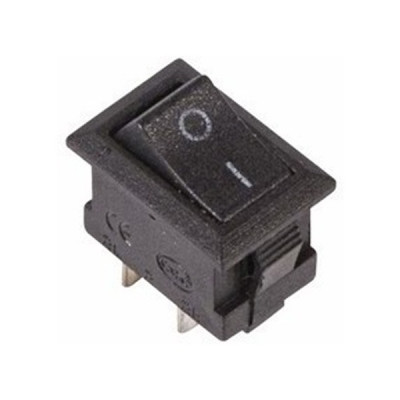 Выключатель клавишный ON-OFF Micro, 250V,3 А (1*2с), черный, REXANT