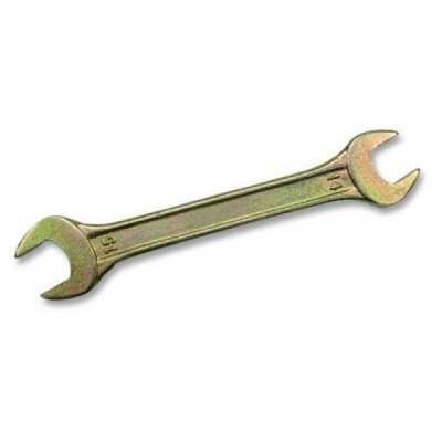 Ключ рожковый, 24 х 27 мм, желтый цинк СИБРТЕХ