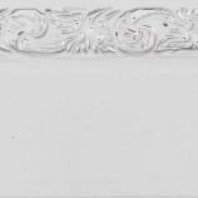 Витраж карниз 3-х рядный 3,6 м, белый глянец хром