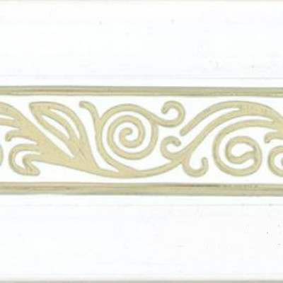 Венеция карниз 3-х рядный 3,6 м, белый гл.золото