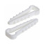 Дюбель-хомут 6х14 нейлон для плоского кабеля белый (10шт) EKF PROxima