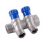 Коллектор 3/4''х1/2'' нар с регулировочными вентилями FRAP (2 вых)