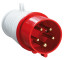 Вилка 015 3Р+РЕ +N 16А 380В IP44