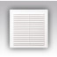 Решетка вент. 150*150 1515Р ж/нак с сеткой, с рамкой, разъемн, АБС бел.