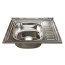 Мойка 50х60 (0, 8) лев вып 3 1/2 MIXLINE 18см с сифоном