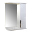 Зеркало + шкаф "Деко 55" правый (белый) 525х702х180