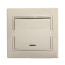 Выключатель 1-кл. с/п Мира крем/крем с инд. Lezard