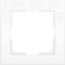 Рамка на 1 пост бел. WERKEL FLOCK