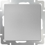 Выключатель 1 клавиш. серебро WERKEL